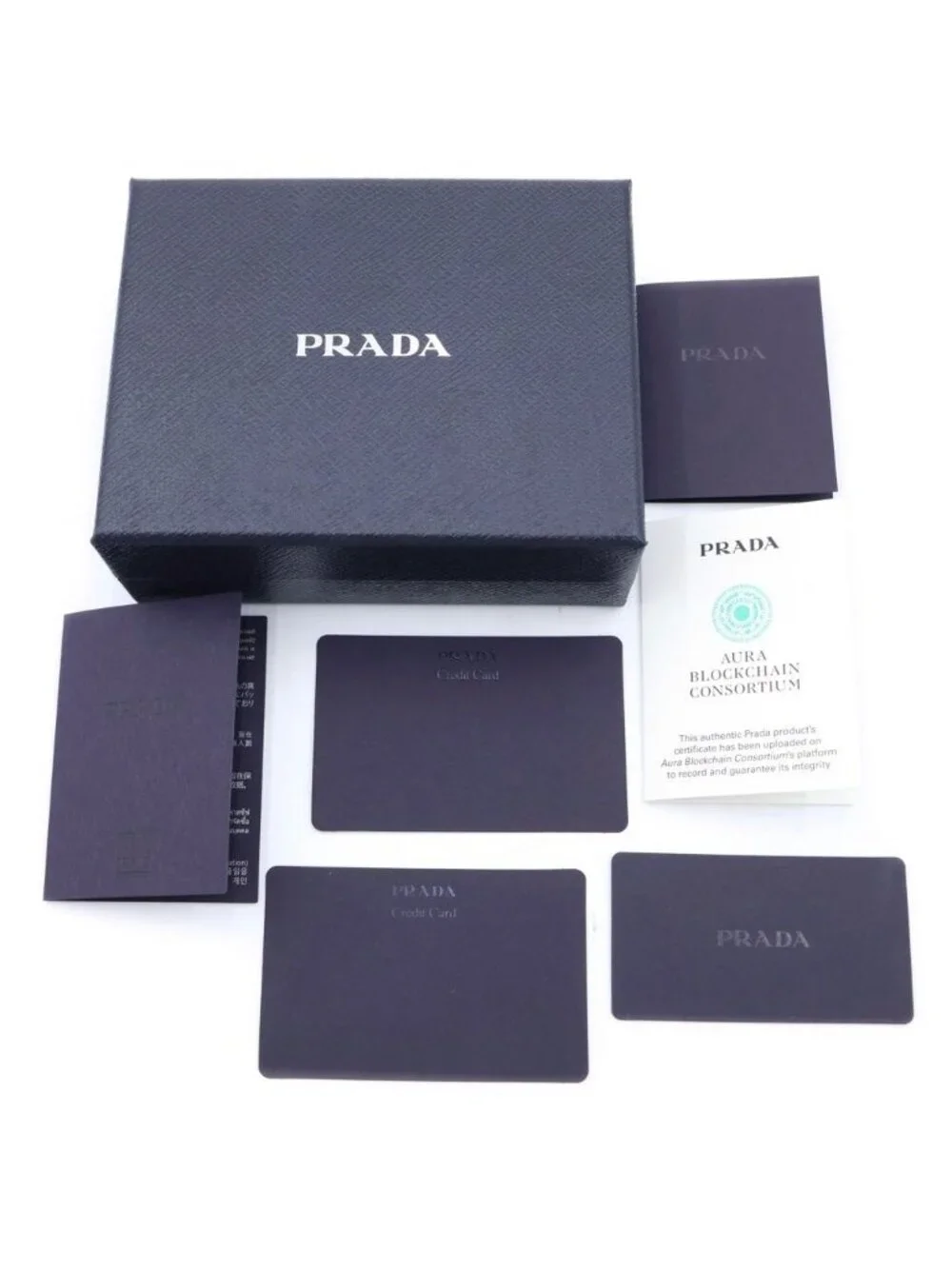 Prada Saffiano Compact Wallet Mini Mint Green Leather Gold